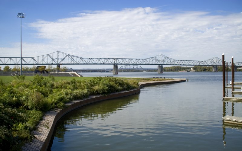 waterfront park in Louisville, KY